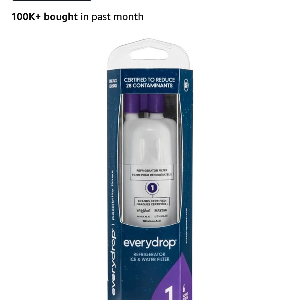 White Refrigerator Water Filter